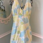 Lilly Pulitzer  6 Koi Fish Sleeveless vintage halter dress Turquoise Photo 0