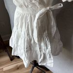 En Saison Loren White Ruffle Wrap Minidress Size L Short Sleeve Summer Sundress Size L Photo 4