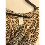 Time‎ and Tru Animal Print Twist Front Cover Up Dress Beach Pool Resort Brown Size 12 Photo 2