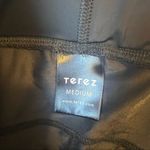 Terez  Silver Racer Metallic Athletic Leggings with Mesh Detailing Photo 7