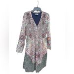 Maeve Anthropologie Tiled Amethyst Smocked Dress Boho Small Photo 5