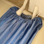 Unbranded Balloon Dress/ Solid/Blue Denim Size 2XL. #313 Blue Photo 6