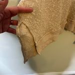 Free People We The Free Tommy Turtleneck Textured Sweater Toasted Almond Beige M Photo 7