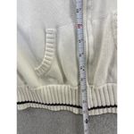 Polo  Ralph Lauren Women's Cardigan Full Zip White Blue Trim Size XL Long Sleeve Photo 2