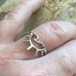 Sterling Silver Sun and Wave Ring Size 6 Photo 2