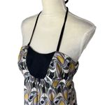 Milly  of New York Silk Blend Halter Dress Size 10 Geometric Party Cocktail Photo 1