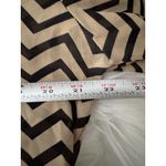 Tacera Womens Sheer Chevron Print Button Down Shirt Blouse Top Red Accents Photo 2