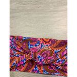 Stone Fox Swim  Purple Print Bijou Bikini Bandeau Top BNWT Size XL Photo 1