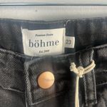 Bohme  Black Denim Shorts frayed hem size 23 new Photo 2