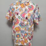 Hunt Club Vintage 90s all-over print button down camp shirt size medium Photo 0