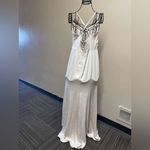 David's Bridal  Cream Wedding Dress Photo 3