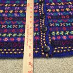 Ana Miranda Chunky Sweater Cardigan Hand Knit Alpaca Wool Blend Blue Fair Isle Size undefined Photo 4