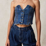 Free People NWT Free People We The Free Top Secret High Rise Trouser Short Size 27 Photo 0