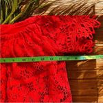 Free People Red Sweet Dreams Lace Crop Top - XS Photo 9