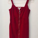 Topshop red cord overall dress sz 4 Petite Photo 2