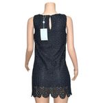 Hill House Charlie Shift Mini Dress, Black Scallop Lace, XS Photo 10