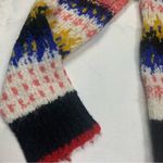 Free People womens large best day ever sweater pullover alpaca multicolor pink Photo 6