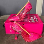 Barbie x ALDO Barbiestessy Collection Pink Translucent Pointed Toe Pumps 8 NEW Photo 1