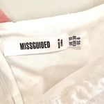 Missguided Eyelet Shorts Romper Women's 6 White Back Zip Fully Lined Tie Front Photo 5