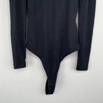 Elodie Black Ribbed Long Sleeve Bodysuit Size XS NWOT Photo 3