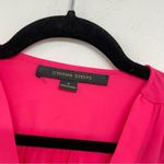 Cynthia Steffe  Hot Pink Cap Sleeve Blouse Womens S Barbie Core Shirt Top Flutter Photo 3