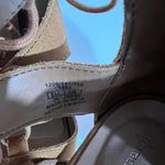 Stradivarius  Lace Up Block Heels Camel Brown & Gold Size 38 Photo 4