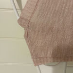 Joseph A EUC  women’s pale pink thin knit lengthy sleeveless open cardigan small‎ Photo 6