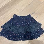 American Eagle  Dark Blue Floral Mini Skirt Photo 3