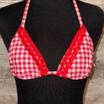 Boutique Red and White Gingham with Lace trim bikini set Photo 2