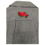 Quacker Factory The Top Womens S Plaid Watermelon Embroidered Button Up Novelty Photo 10