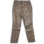 Good American  Good Classic Faux Leather Pant  Neutral Snake  Size 4 / 27 Photo 3