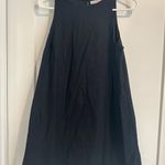 Abercrombie & Fitch Black Linen Mini Dress Photo 0