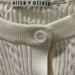 Alice + Olivia ✨ “Greta” Cropped Cableknit Cardigan NWT Size Small Photo 3