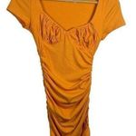Princess Polly  Bodycon Ruched Bustier Mini Dress in Orange Size 2 Photo 1