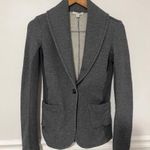 James Perse • old school shawl collar jacket grey sz 0 Photo 0