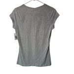 Womens Be a Dreamer Cap Sleeve Crew neck Stretch T shirt Gray Size Large NWT Gray Photo 1