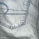 American Eagle light wash super hi-rise cutoff 14 shortie shorts Photo 3