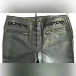 New York Oakwood Flying Bikes Women's 100% Leather Pants (353) Black Size 6 Photo 5