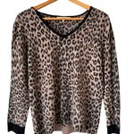Gerard Darel Gerard Darrel Paris 100% Merino Wool V-Neck Leopard Print Sweater Photo 5
