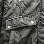 Nicole Benisti Black Brera Leather Trim Fur Accent Down Coat Size M $1,800 Size M Photo 2