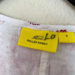 Roller Rabbit ‎ Cotton midi Dress in Floral Block Print tassels red white size S Photo 4