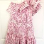 Buddy Love Sofia Pink White One Shoulder Ruffle Mini Dress Size M Size M Photo 1