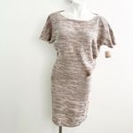 AF Vandevorst CASHMERE WOOL Dress linen LARGE Reversible beige NWT Tan Photo 5