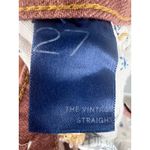 Pilcro Anthropologie The Vintage Straight Distressed Jeans in Pink 27 Photo 5