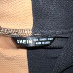 SheIn two tone turtleneck top cold shoulder long sleeve Sz Large Photo 2