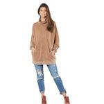 Free People Too Easy Turtleneck Tunic Sweatshirt. Oversized cozy boho Photo 3