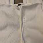 SheIn White flare leggings criss cross Photo 1