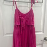 Forever 21  Hot Pink Tie Mini Summer Dress Photo 1