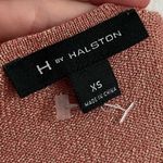 H by Halston  • Peach Shimmer Crossover Front Tank Top Photo 3