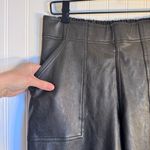 Spanx  Faux Leather High Rise Pull-On Jogger Pants Black Womens Size M 29” Inseam Photo 3
